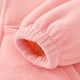 thumbnail image 5 of XIMIN Toddler Girls Full Zip Soft Polar Fleece Jacket Kids Solid Color Long Sleeve Warm Coats with Pocket Outwear Full-Zip Fall Winter Outerwear Jacket, 5 of 7