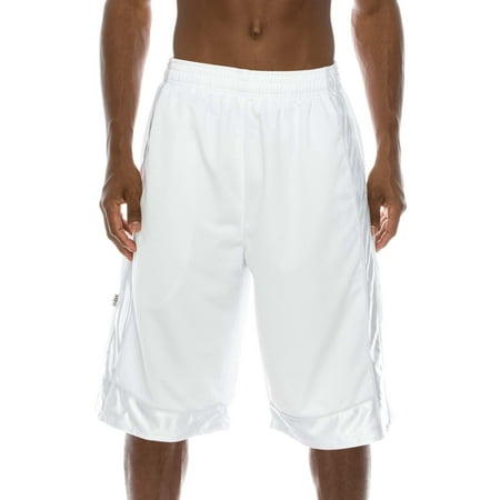 Pro 5 Super Heavy Weight Basket Ball Mesh Shorts,White,Small