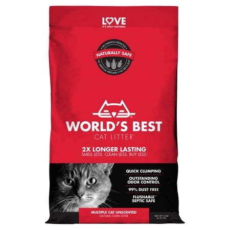 UPC: 0322591006156 | World s Best Cat Litter Multiple Cat Unscented Natural Cat Litter  15 lb
