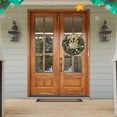 thumbnail image 6 of Qocolhg Christmas Reef Wreaths for Front Door Window 12 Inch Pine Artificial Garland with Bowknot, Bells, Deer, Red Berries, Flower Gifts for Christmas Party Decor, Christmas Decorations Clearance, 6 of 6