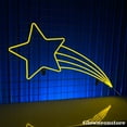 thumbnail image 2 of Glowneon Shooting Star Neon Sign, Star Led Sign, Christmas Decor,Noel Gifts, Christmas Star Led, 2 of 4