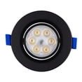 thumbnail image 2 of Estevez Luminario LED dirigible para empotrar en techo con Switch CCT, Modelo Dots CCT, Color Negro, 2 of 9