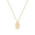 thumbnail image 2 of January Month Engraved Flower Pendant In 18K Gold Plated Stainless Steel, 2 of 4