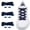 Navy Blue, variant on 3 Pairs Flat Elastic No Tie Shoe Laces, Adjustable Stretch Shoelaces for All Shoes