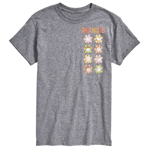 Peanuts - Charlie & Friends Flowers Pastel - Men's Short Sleeve Graphic T-Shirt