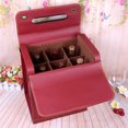 thumbnail image 4 of Wine Bottle Box Creative Faux Leather 6 Bottles Wine Carrier Case Wine Gift Box, 4 of 8