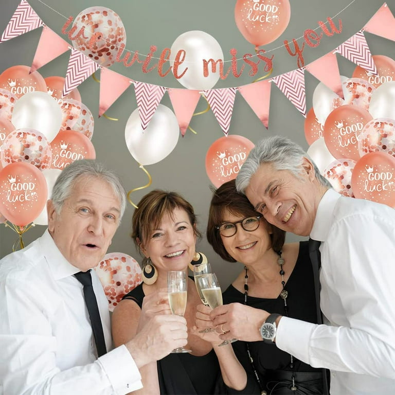 21 Pièces Set De Décoration De Fête De Départ Inclus Guirlande Bannière We Will Miss You