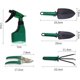 thumbnail image 2 of 5pcs Garden Tool Set Lightweight with Rust Proof Shovel Scissors Rake Water Sprayer and Bag, 2 of 5