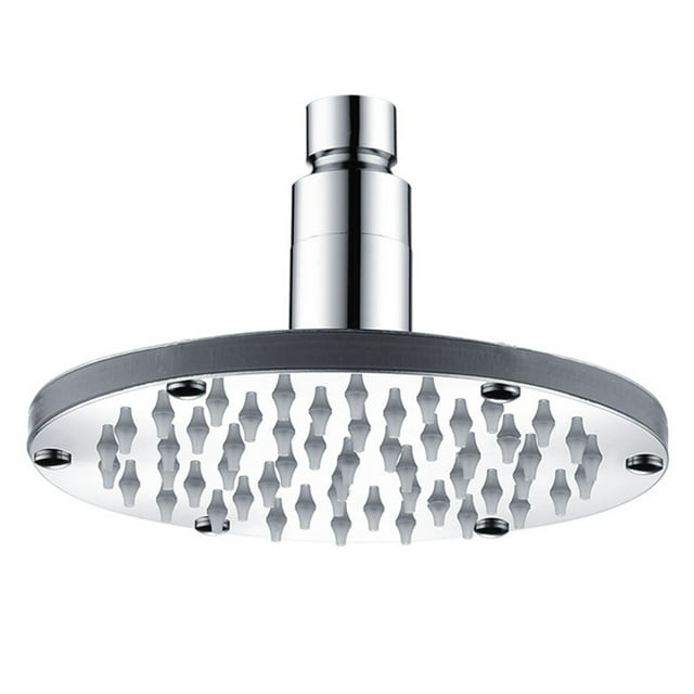 Zootealy 6 inch LED Rainfall Shower Head Round Shower Head Automatically RGB Color-Changing Temperature Sensor Showerhead for Bathroom