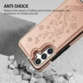 thumbnail image 6 of Compatible with Samsung Galaxy A14 5G Case Wallet with Card Slot Butterfly Embossing Flip Leather  Clasp Protective Phone Case for Samsung Galaxy A14 Case Wallet(Rose Gold-6.6 inch), 6 of 12
