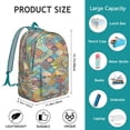 thumbnail image 5 of Fashionable Bohemian Zipper Backpack for Women & Men: Ideal for School, Work, and Travel, This Lightweight Bag Features a Front Pocket and Makes a Wonderful Bohemian Gift Professionals, 5 of 5