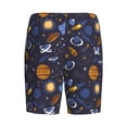 thumbnail image 2 of Lsque Galaxy Mens Sleep Pajama Shorts,Short Pajama Pants, Cotton Ultra-Soft Knit-XX-Large, 2 of 9