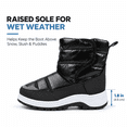 thumbnail image 4 of BABAYA Toddler Winter Snow Boots Water-Resistant Warm Faux Lined Booties for Little Kids Girls Boys, 4 of 8