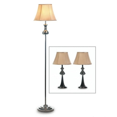 Bedroom Lamps Set Metal Modern Black Bright Table Of 3 Bedroom Lamps Set Metal Modern Black Bright Table Of 3 For Desk