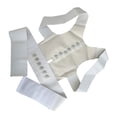 thumbnail image 3 of Vogacara profesional práctico corrector de postura hombro brace inferior resistente al desgaste plegable ajustador enderezador blanco / l Type3 NO3 Vogacara CE014177-03, 3 of 6