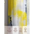 thumbnail image 6 of Yellow Gray Abstract Sheer Curtains 63 Inches Long 2 Panels Street Art Light Filtering Semi Sheer Window Curtains Drapes for Bedroom Living Room 52"x63", 6 of 7