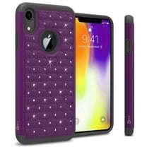 CoverON Apple iPhone XR (6.1") Case, Aurora Series Rhinestone Phone Cover