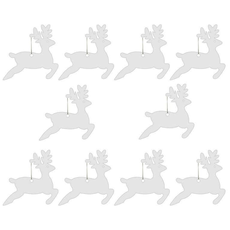 Acrylic Blanks, 20Pcs Clear Acrylic Ornament Keychain for Crafts 3” Hexagon  Flat Acrylic Discs Ornament for DIY 2022 Christmas Ornament Plastic