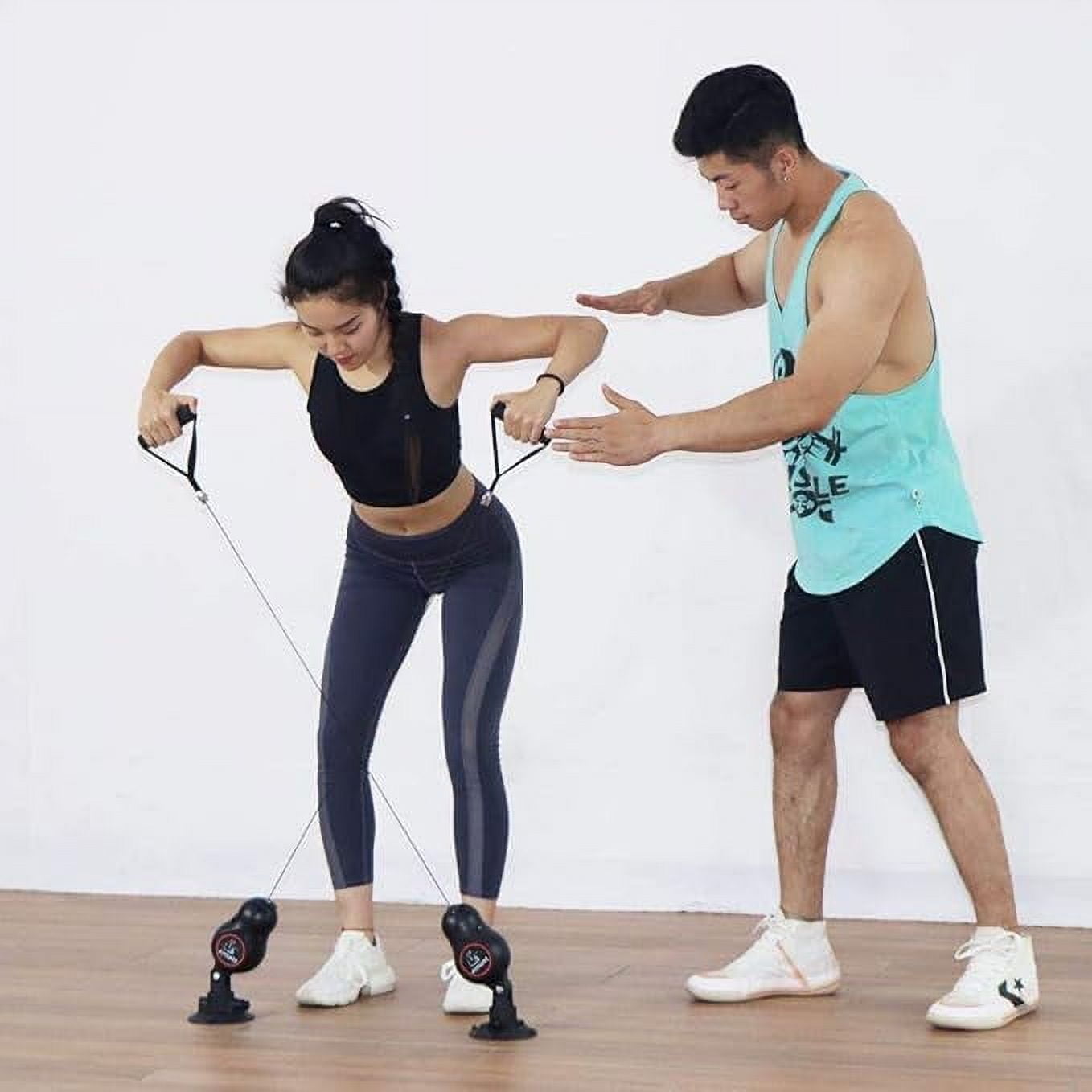 Resistance Rope Multi Trainer: Versatile Resistance Bands for Physical Therapy, Home Gym, and Strength Exercise Training - Men and Women