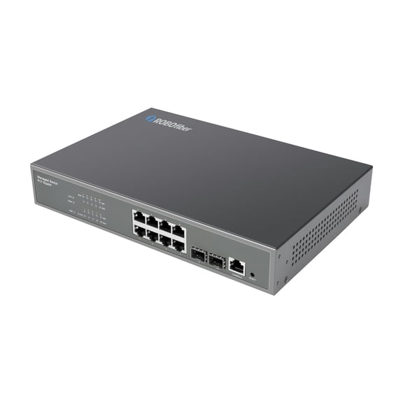 GES-802M - Gigabit managed Ethernet 8 2 SFP combo ports, L2 web/SNMP managed switch
