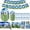 Blue, variant on Soccer Birthday Party Decorations, 96pcs Soccer Party Decorations Plates and Napkins Cups Tablecloth Cake Topper Honeycomb Balloon for Soccer Party Supplies, Serve 10