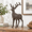 Standing Deer, variant on Lying Deer Heavy Duty Cast Iron Rustic Brown Decorative Figurine