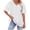 White Tops, variant on Womens Short Sleeve V Neck T Shirts Summer Tops Casual Loose Color Block T-Shirts Cute Polka Dots Tees White XXL