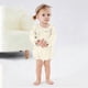 thumbnail image 2 of Niña Bebé Vestido de Manga Larga Estilo de Otoño E Invierno Sudadera Del Niño con Botón Delantero Y Cuello Redondo, Lindo Pantalones Cortos Sólidos Romper para Niños Y Niñas, Suave Bebé Manga Larga R, 2 of 6