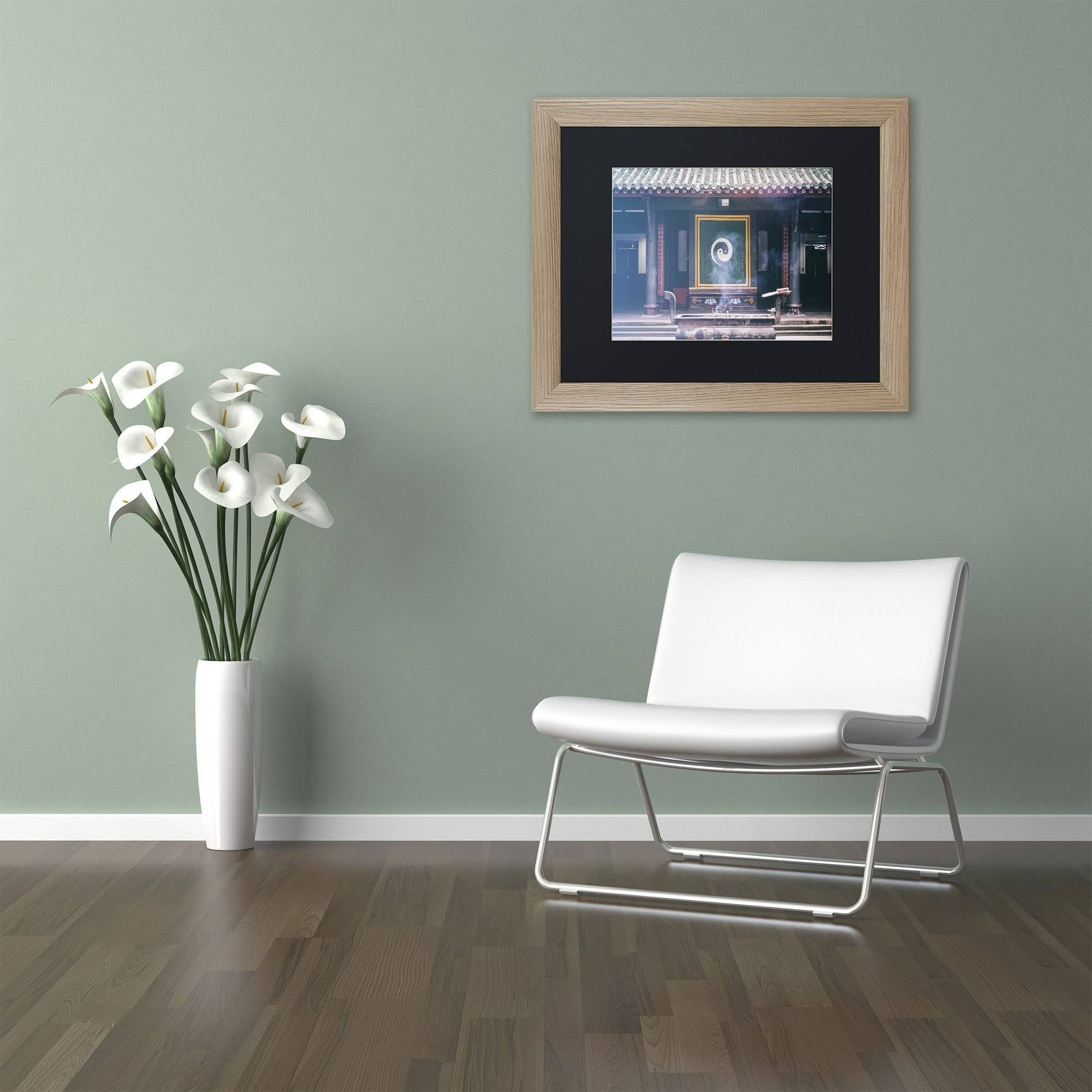 Trademark Fine Art "Yin Yang" Canvas Art by Philippe Hugonnard, Black Matte, Birch Frame