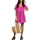 thumbnail image 3 of Vestido de verano liher 2025 con cuello en V y manga corta para mujer, 3 of 5
