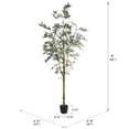 thumbnail image 6 of Pemberly Row Contemporary 8' Artificial Green Olive Tree in Pot, 6 of 9