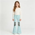 thumbnail image 2 of XIYON Girls Flare Pants High Waist Bell Bottoms Kids Stylish Casual Trousers with Pockets for Daily Wear 11-12 Years, 2 of 4