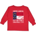 thumbnail image 3 of Inktastic Established November 21, 1789 North Carolina Flag Boys or Girls Long Sleeve Toddler T-Shirt, 3 of 5