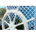 thumbnail image 5 of "Nagina International Nautical Wooden Antique Vintage Captain's Ship Wheel   - Pirate Home Decor Gifts - Nursery Wall Hangings (24 Inches, Antique   White)", 5 of 5