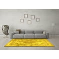 thumbnail image 3 of Ahgly Company Indoor Square Persian Yellow Traditional Area Rugs, 7' Square, 3 of 4