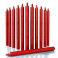 thumbnail image 1 of CANDWAX Bougies Coniques Rouges, Lot de 12 - Bougies Droites de 12 Pouces Non Parfumées pour le Souper et la Table - Chandeliers Longs à Combustion Lente, Sans Coulure, Sans Fumée, 1 of 6
