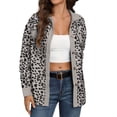 thumbnail image 2 of Pntutb - Abrigo de manga larga con botones de pana y estampado de leopardo suelto para mujer Pntutb Pntutb-6296, 2 of 6