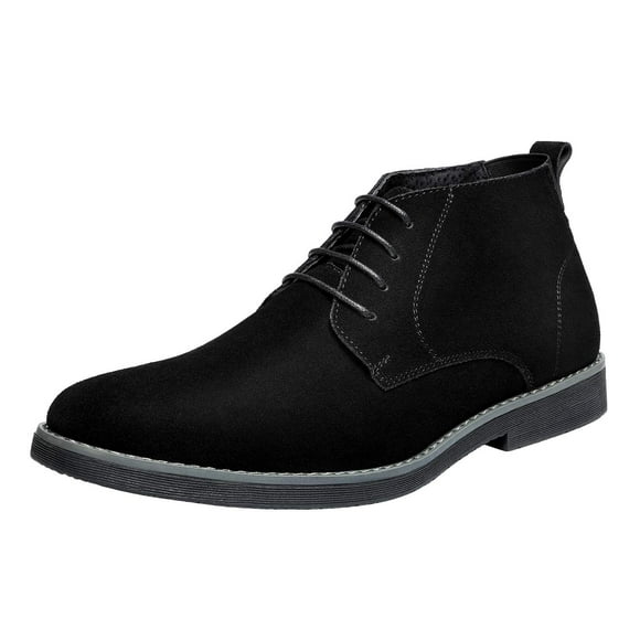 Bruno Marc Men's Chukka Black Suede Leather Chukka Desert Oxford Ankle Boots Size 9 M US