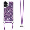 thumbnail image 1 of Funda FOXDOCK para iPhone 17 con Cuerda Ajustable, Brillo Líquido, Protección Antigolpes y Lente – Ideal para Regalo, 1 of 6