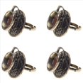 thumbnail image 1 of 4X Anillo Platillo y Cafe Te Metal Ajustable Vintage, 1 of 5