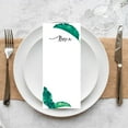 thumbnail image 3 of Koyal Wholesale Tropical Banana Leaf Printable Wedding Paper Menu Cards for DIY Printer, Pack of 52, 3 of 5