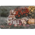 thumbnail image 4 of Dreamtimes Fall Cute Dog Area Rug 72x48in Autumn Pumpkin Flower Non-Slip Floor Carpet Comfort Floor Mats Decor for Indoor Living Dining Room and Bedroom Area, 4 of 7