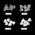 thumbnail image 3 of Uxcell Earring Pads, 40Pcs Silicone Clip-on Earring Backs, Soft Earrings Cushions Replacements Clear, White, 3 of 6