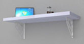 MCC Wall Mounted Desk Bar Table for Small Spaces Kitchen Counter, Laundry Shelf, Computer Workbench for Wall, Dining Tables and Free Spirit Level Gift
