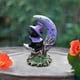 thumbnail image 1 of Estatua de gato negro con sombrero de bruja BLESIY adorno de Halloween para fiestas, 1 of 8