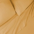 thumbnail image 5 of BNM 300 Thread Count Egyptian Cotton Stripe Sheet Set, Twin, Gold, 5 of 9