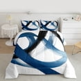 thumbnail image 2 of Castle Fairy Vintage Oil Painting Twin Comforter Sets,Abstract Mid Century Bedding Set, 2 of 8