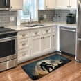 thumbnail image 2 of SKYSONIC Silhouette Werewolf Moon Area Rug 39x20 in, Stain Resistant Comfy Carpet Small Throw Rug Anti Slip Elastic Cotton Interlayer for Kitchen Bathroom Living Room Bedroom, 2 of 7