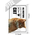 thumbnail image 5 of Funny Pet Cat Metal Tin Sign All Visitors Must Be Approved Poster A House is Not A Home Funny Animal Wall Art Cat Signs For Birthday Housewarming Home Cafes Bars Sign 5.5x8 Inches, 5 of 7