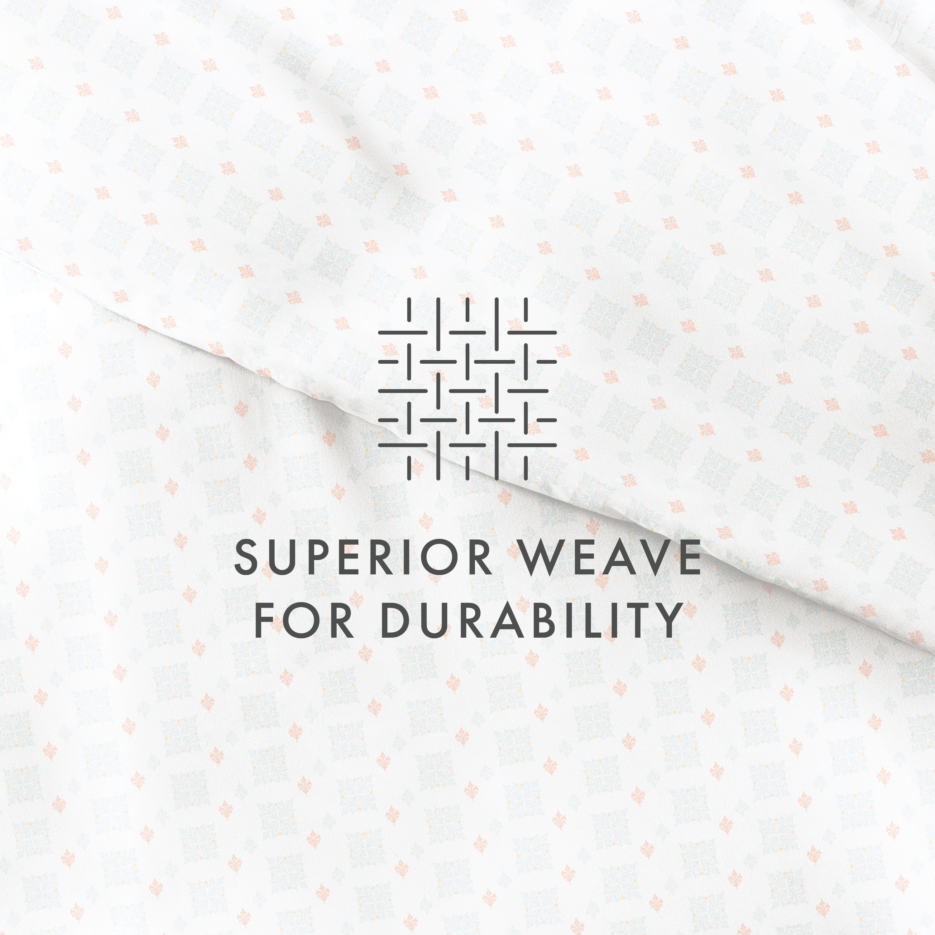 Noble Linens Aqua Lights in Blue Pattern 2-Piece Duvet Cover Set, Twin/TwinXL
